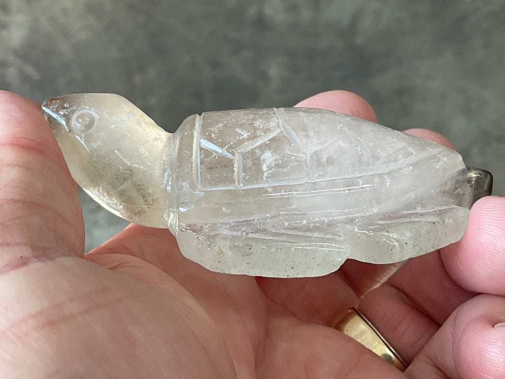 92g Quartz Carved Turtle 2A
