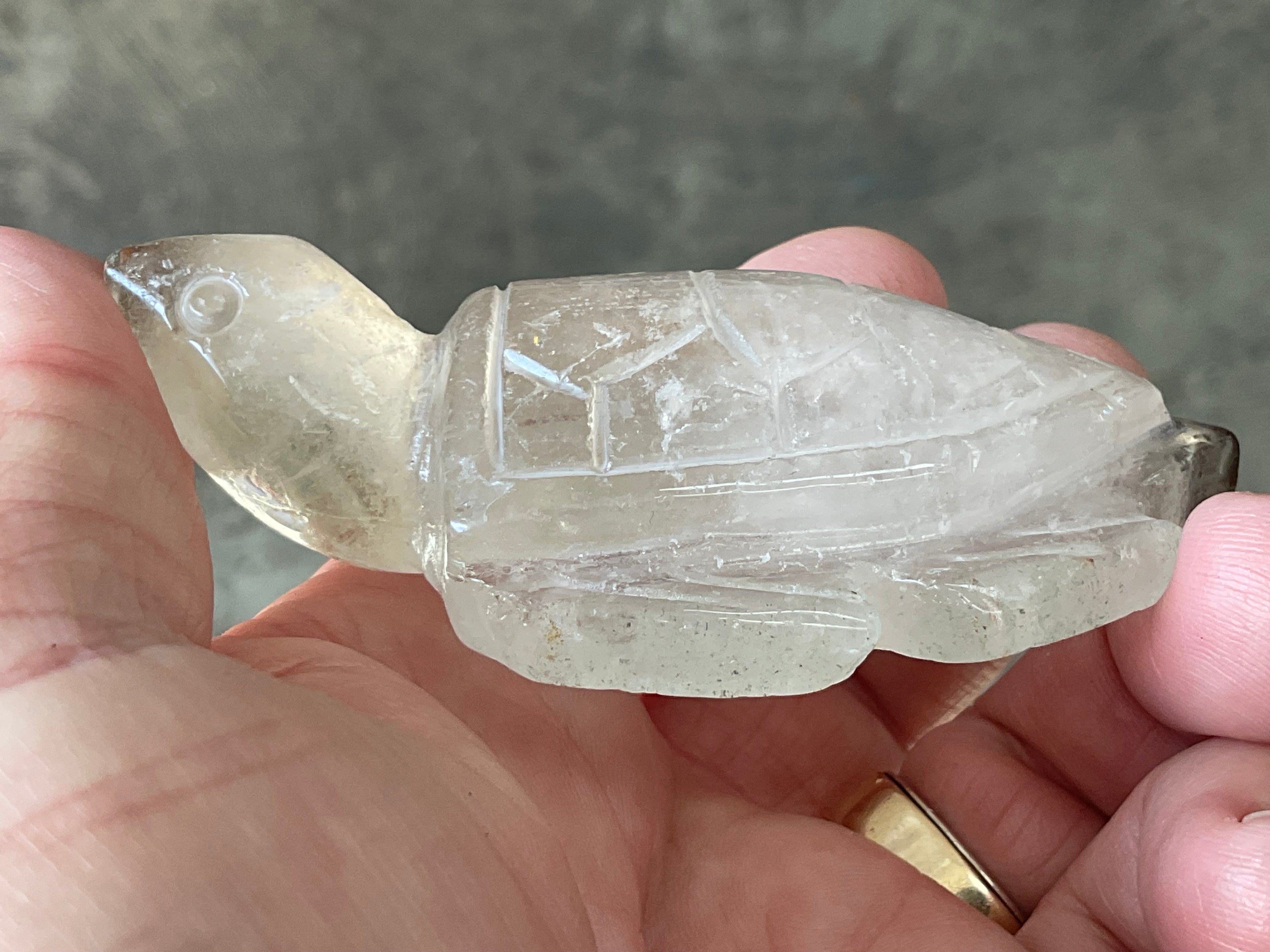 92g Quartz Carved Turtle 2A