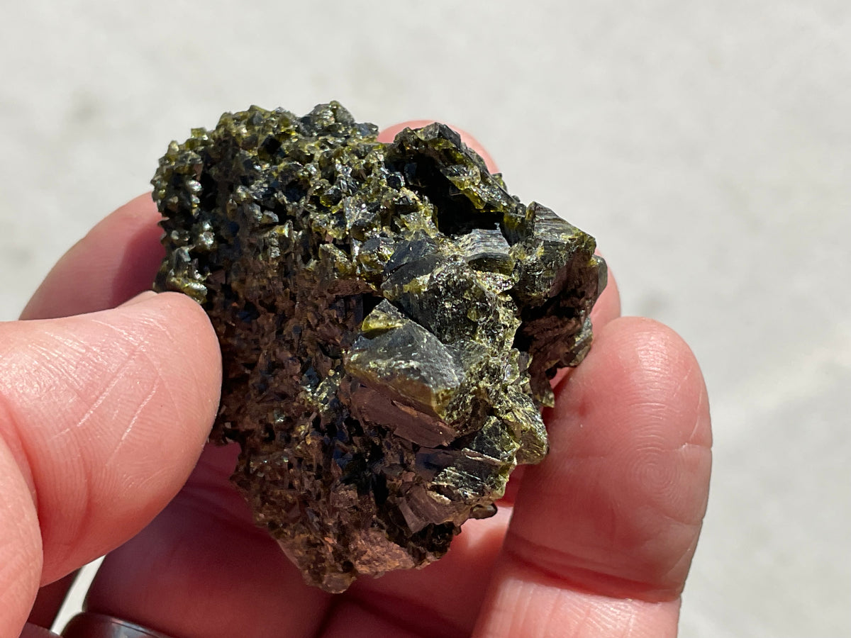 66g Dark Epidote Cluster 2A
