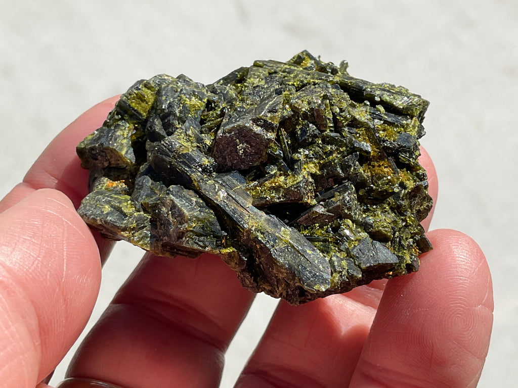 70g Dark Epidote Cluster 2B