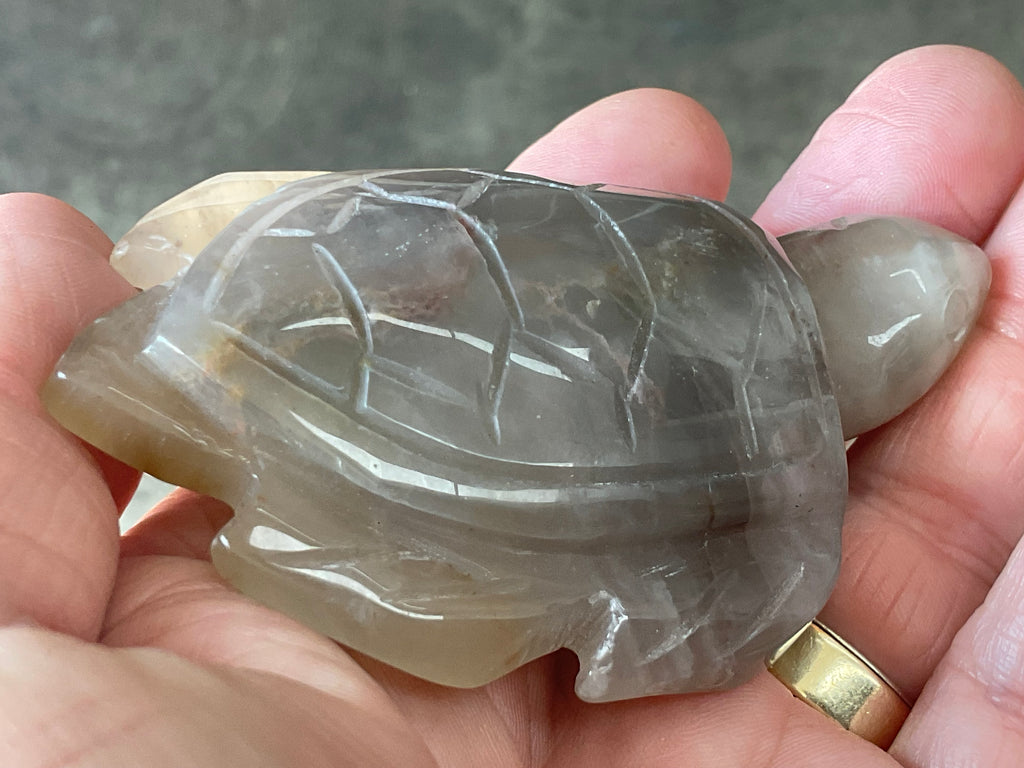 94g Carved Quartz Turtle 2B
