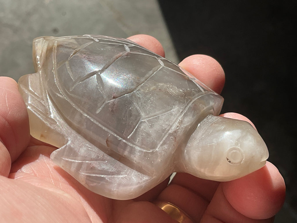 94g Carved Quartz Turtle 2B