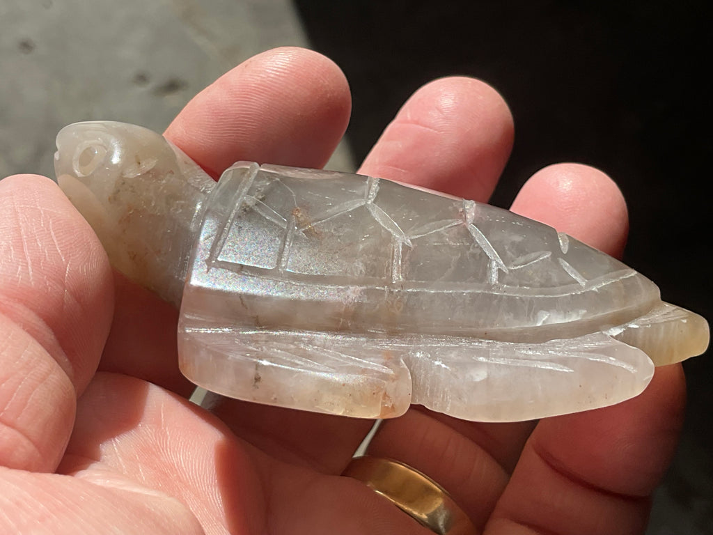 94g Carved Quartz Turtle 2B