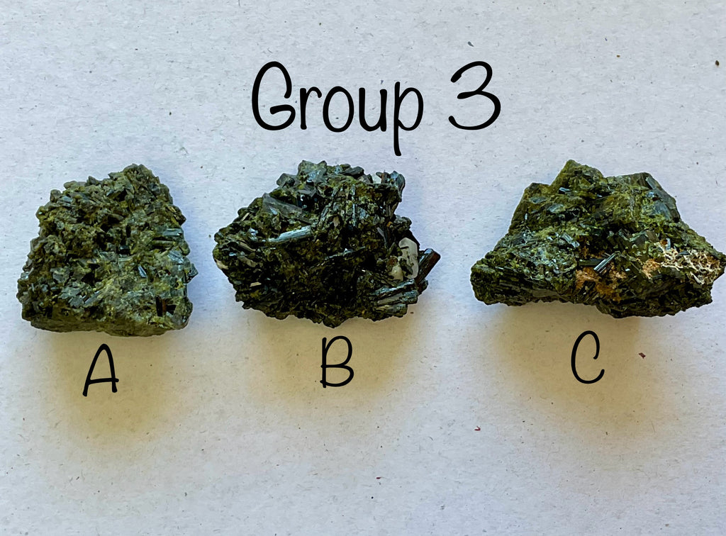 80g Dark Epidote Cluster 3B