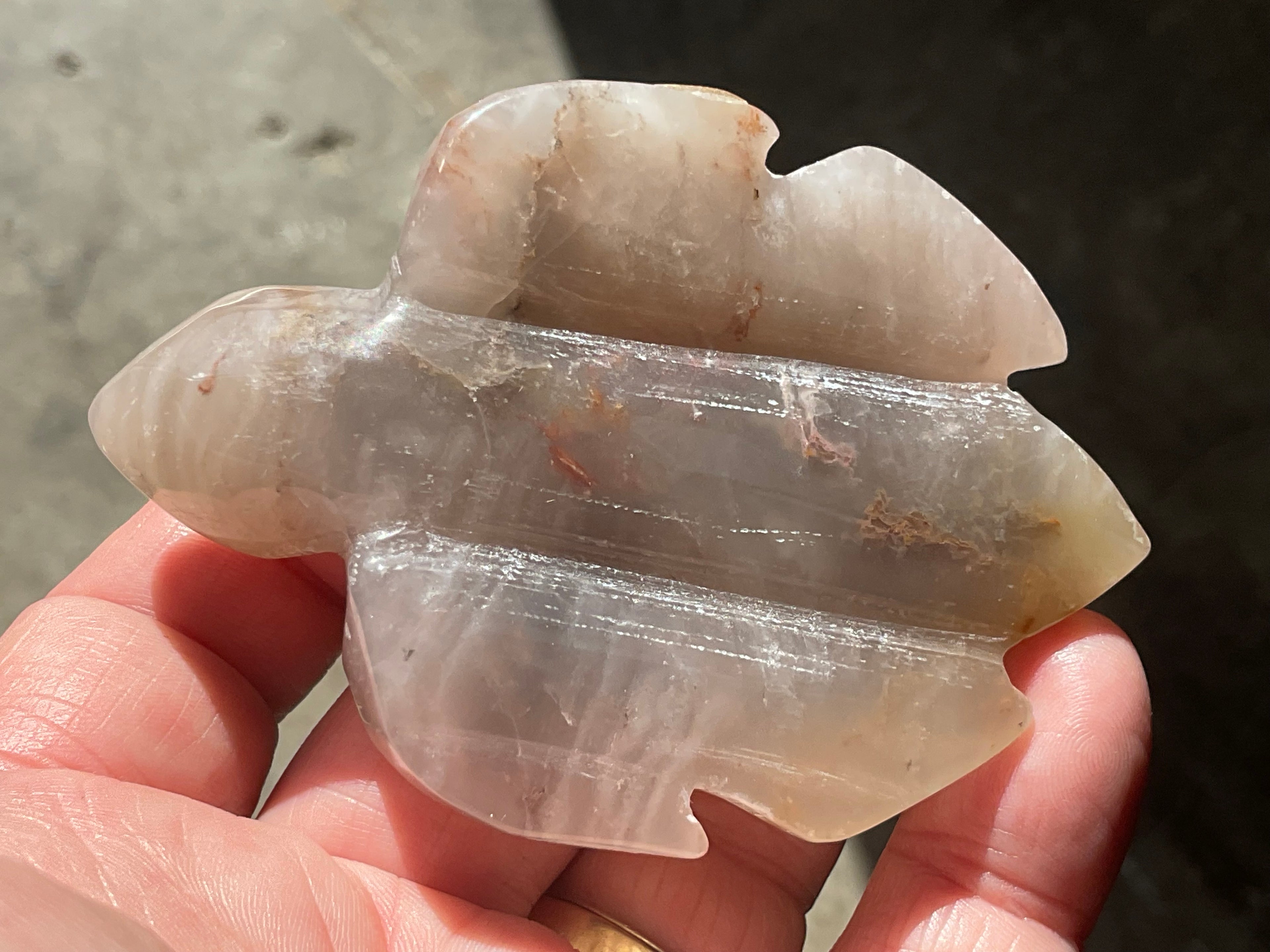 94g Carved Quartz Turtle 2B