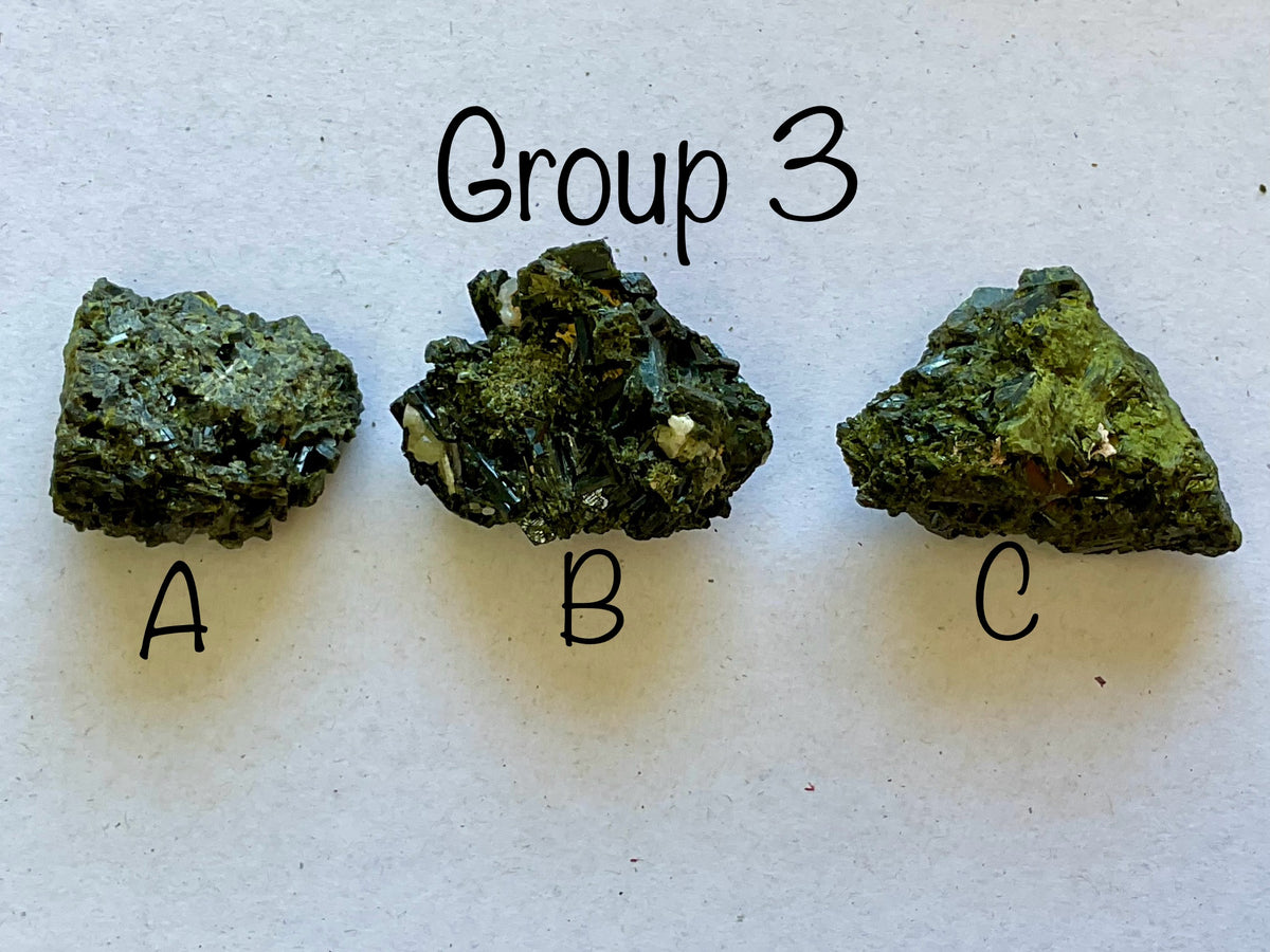 80g Dark Epidote Cluster 3B