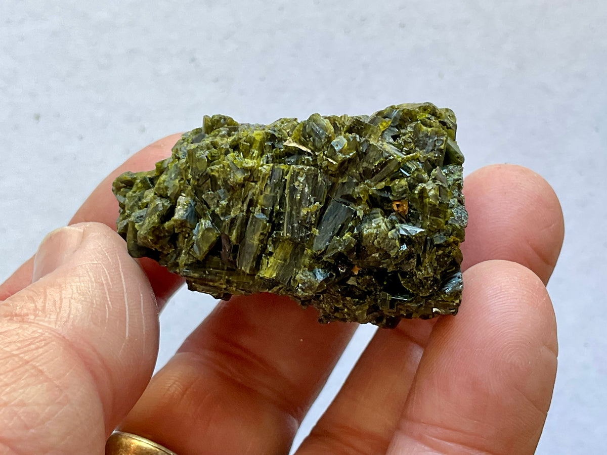 74g Dark Epidote Cluster 3A