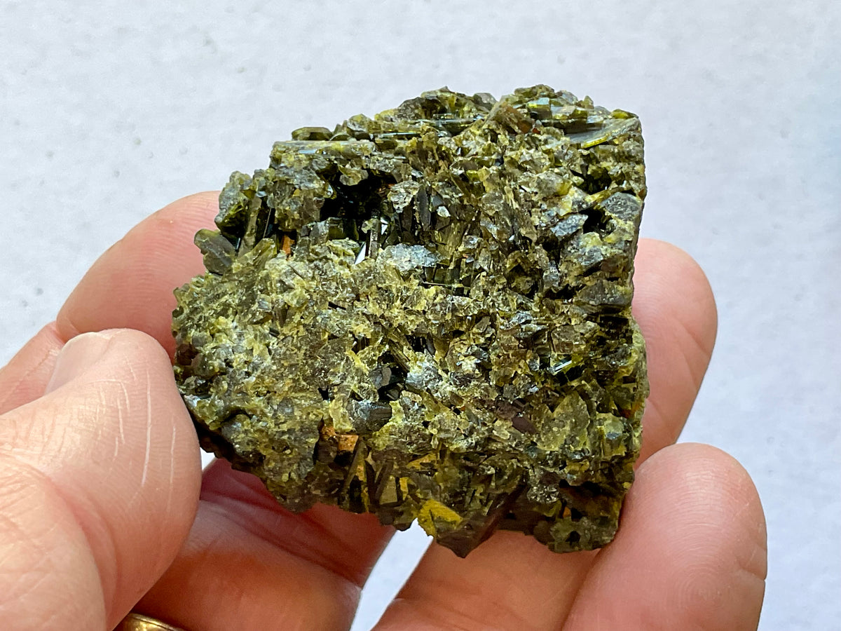 74g Dark Epidote Cluster 3A