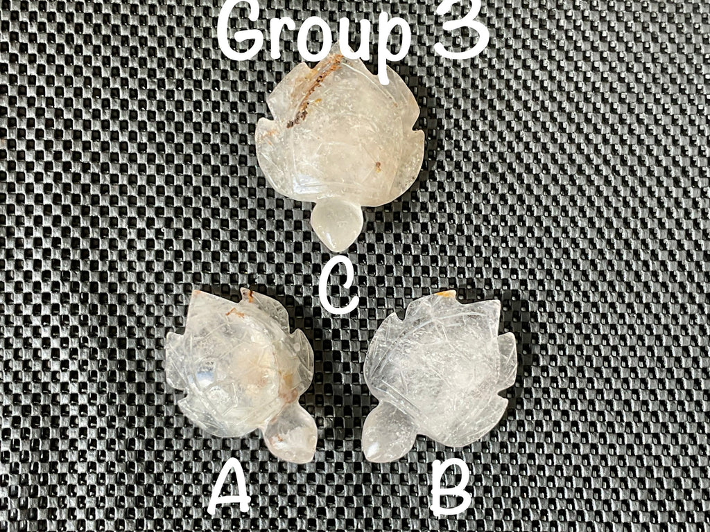 100g Carved Quartz Turtle 3A