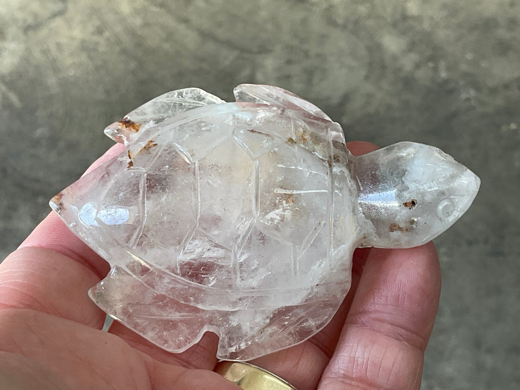 100g Carved Quartz Turtle 3A