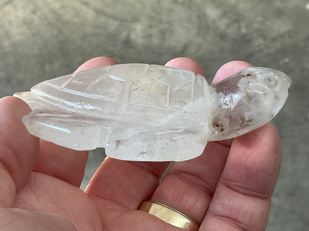 100g Carved Quartz Turtle 3A