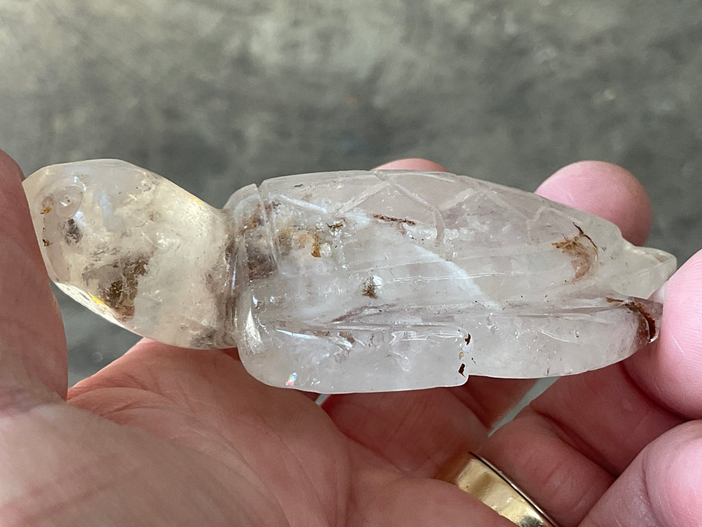 100g Carved Quartz Turtle 3A