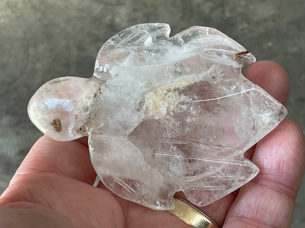 100g Carved Quartz Turtle 3A
