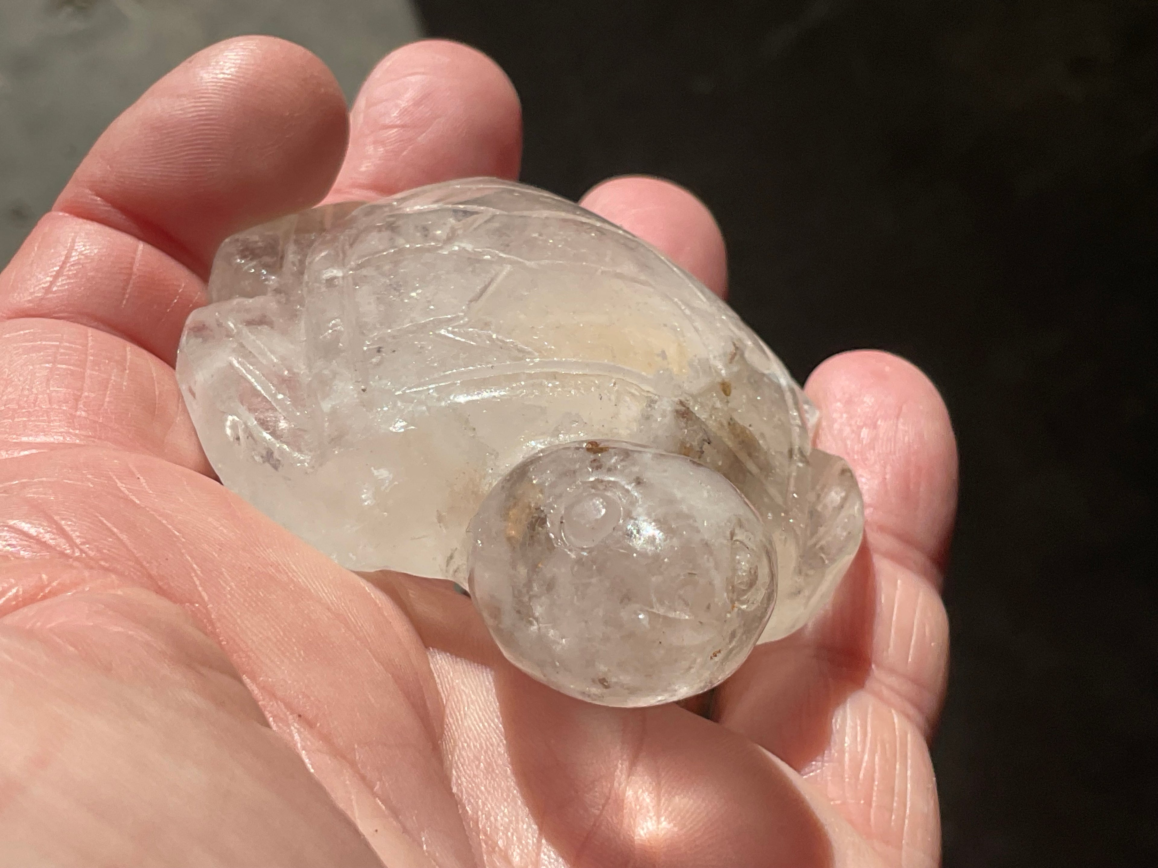 100g Carved Quartz Turtle 3A
