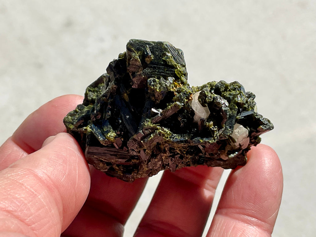 80g Dark Epidote Cluster 3B
