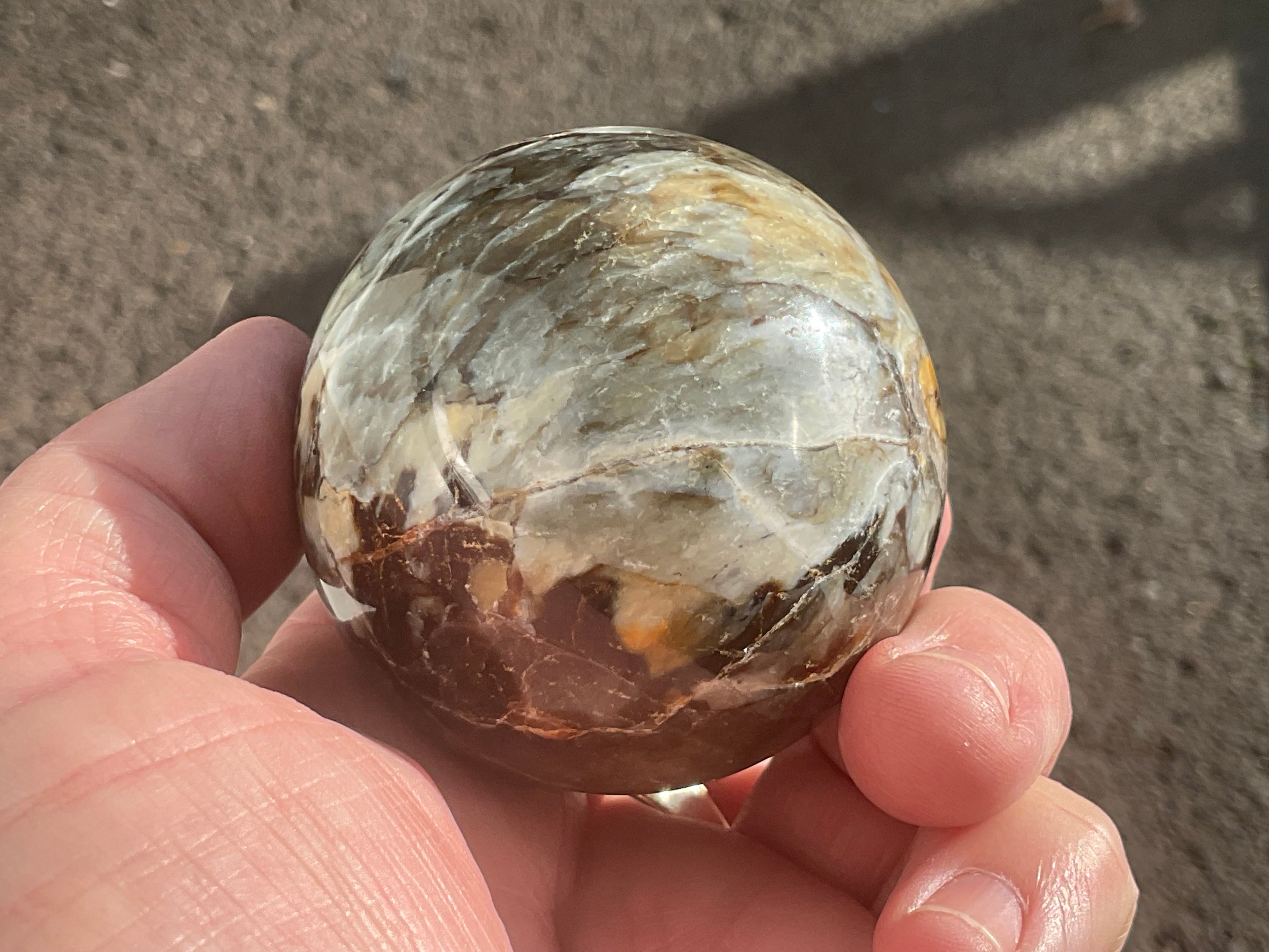 207g Duad Jasper Sphere 1B