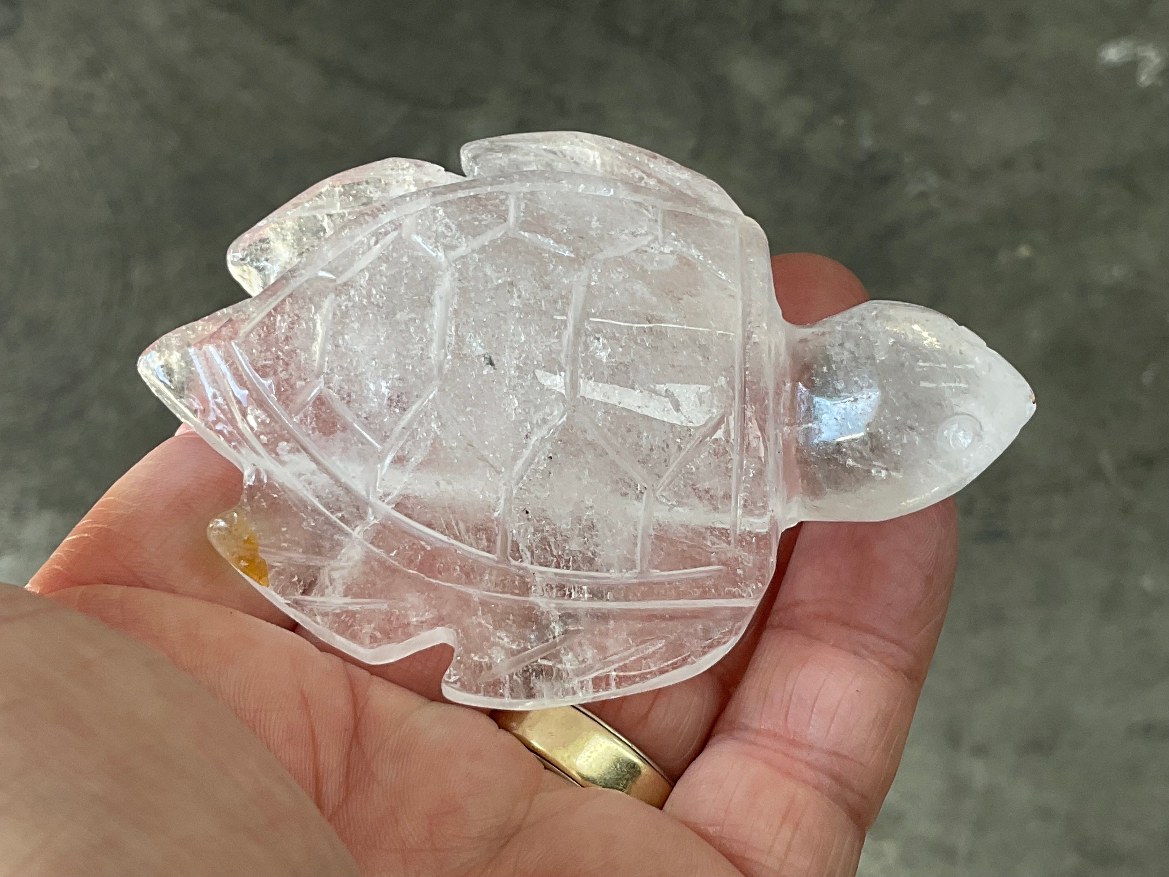 120g Carved Quartz Turtle 3C