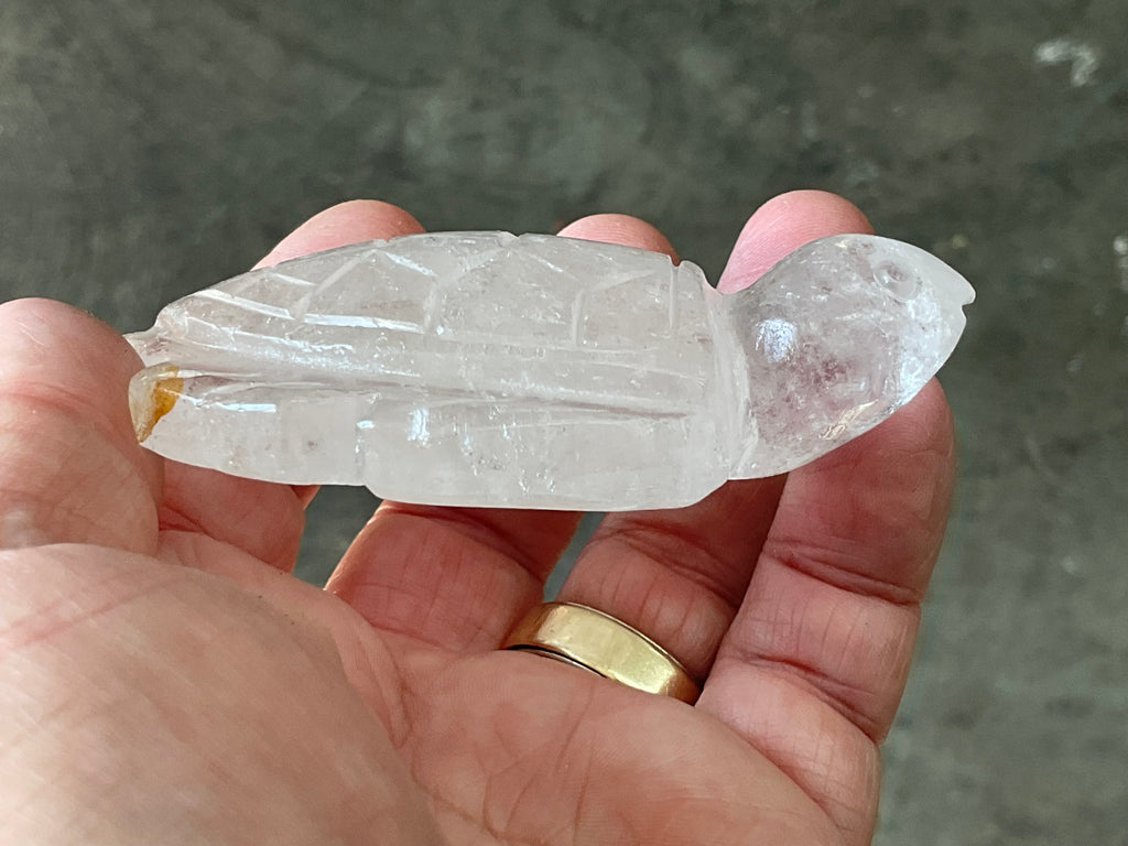 120g Carved Quartz Turtle 3C