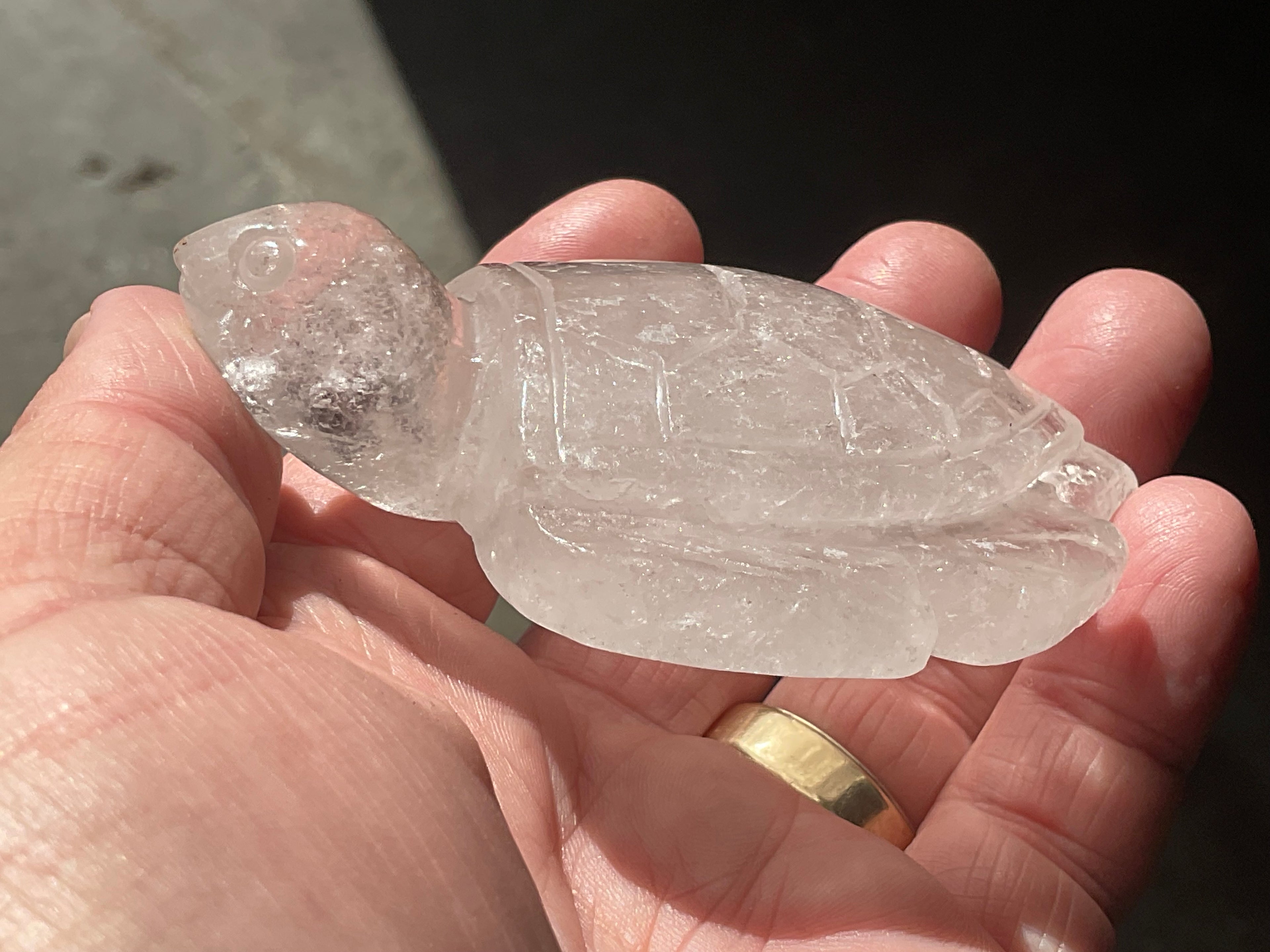 120g Carved Quartz Turtle 3C
