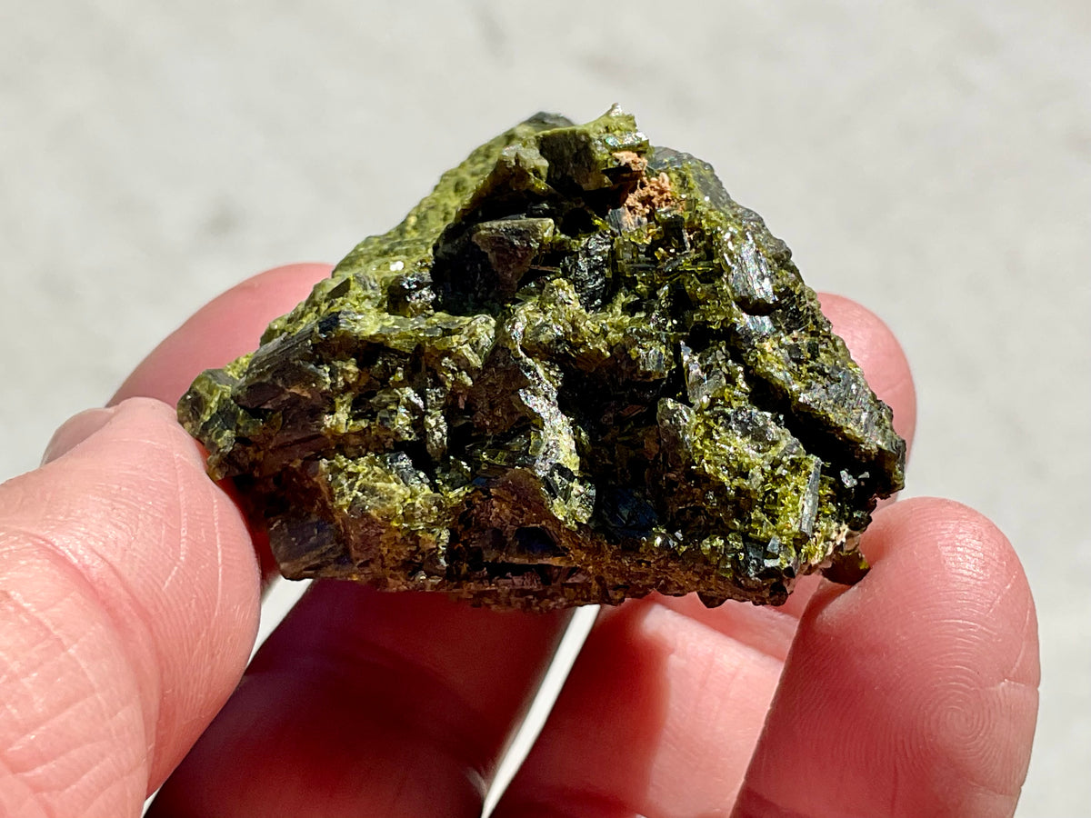 88g Dark Epidote Cluster 3C