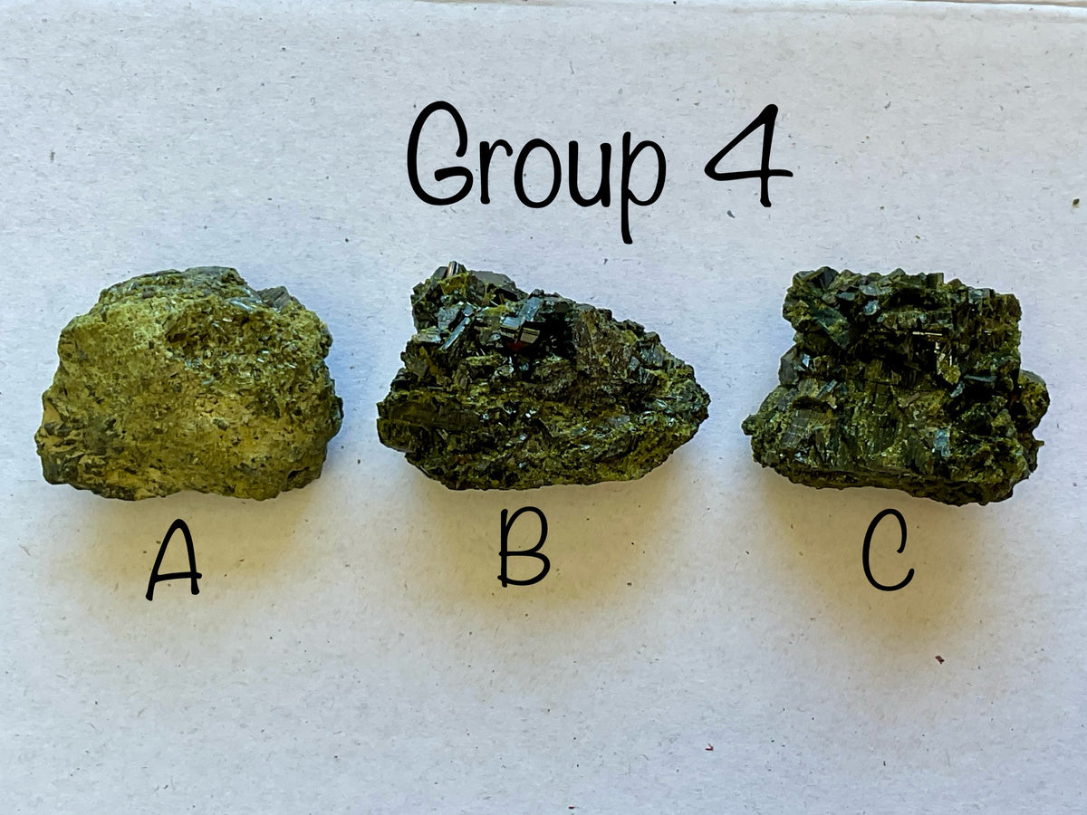 102g Dark Epidote Cluster 4B