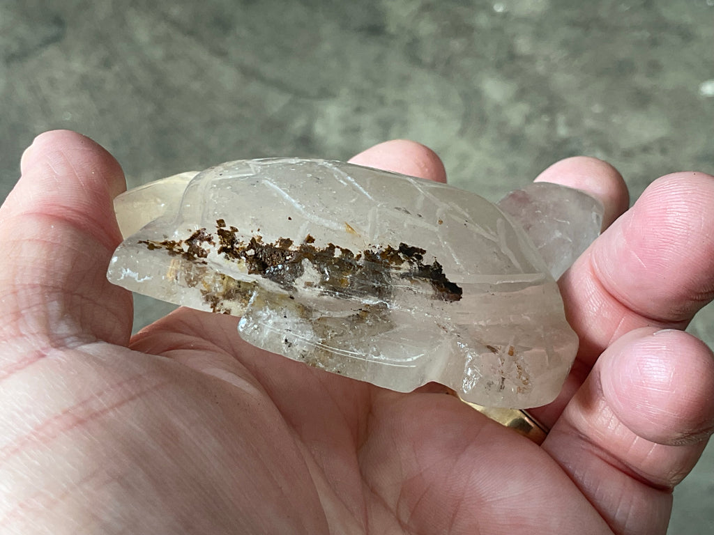 130g Carved Quartz Turtle 3C