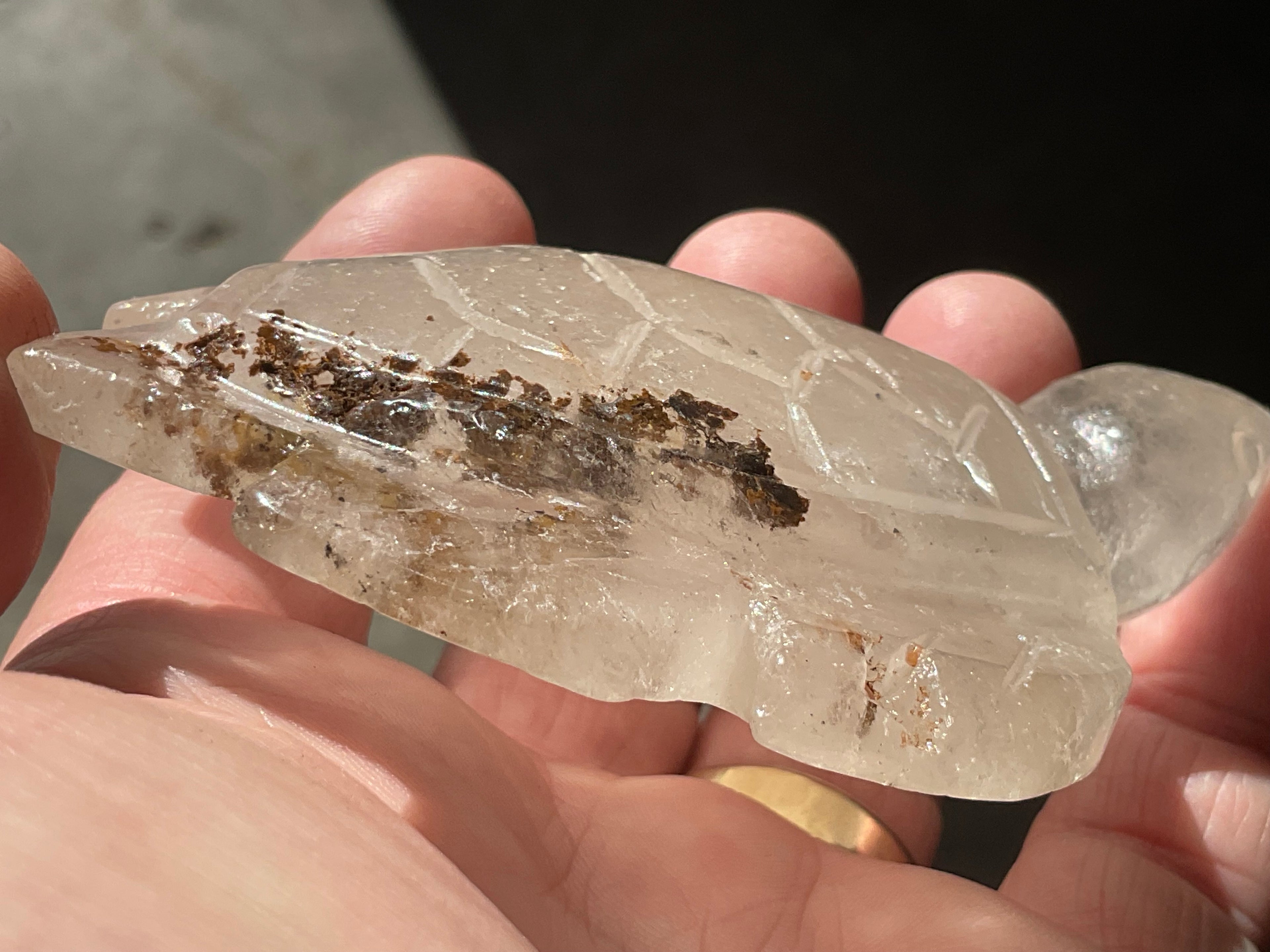 130g Carved Quartz Turtle 3C