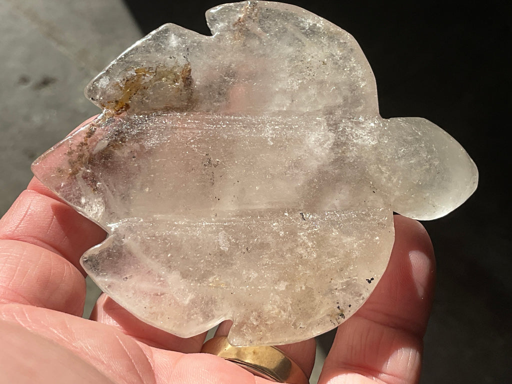 130g Carved Quartz Turtle 3C