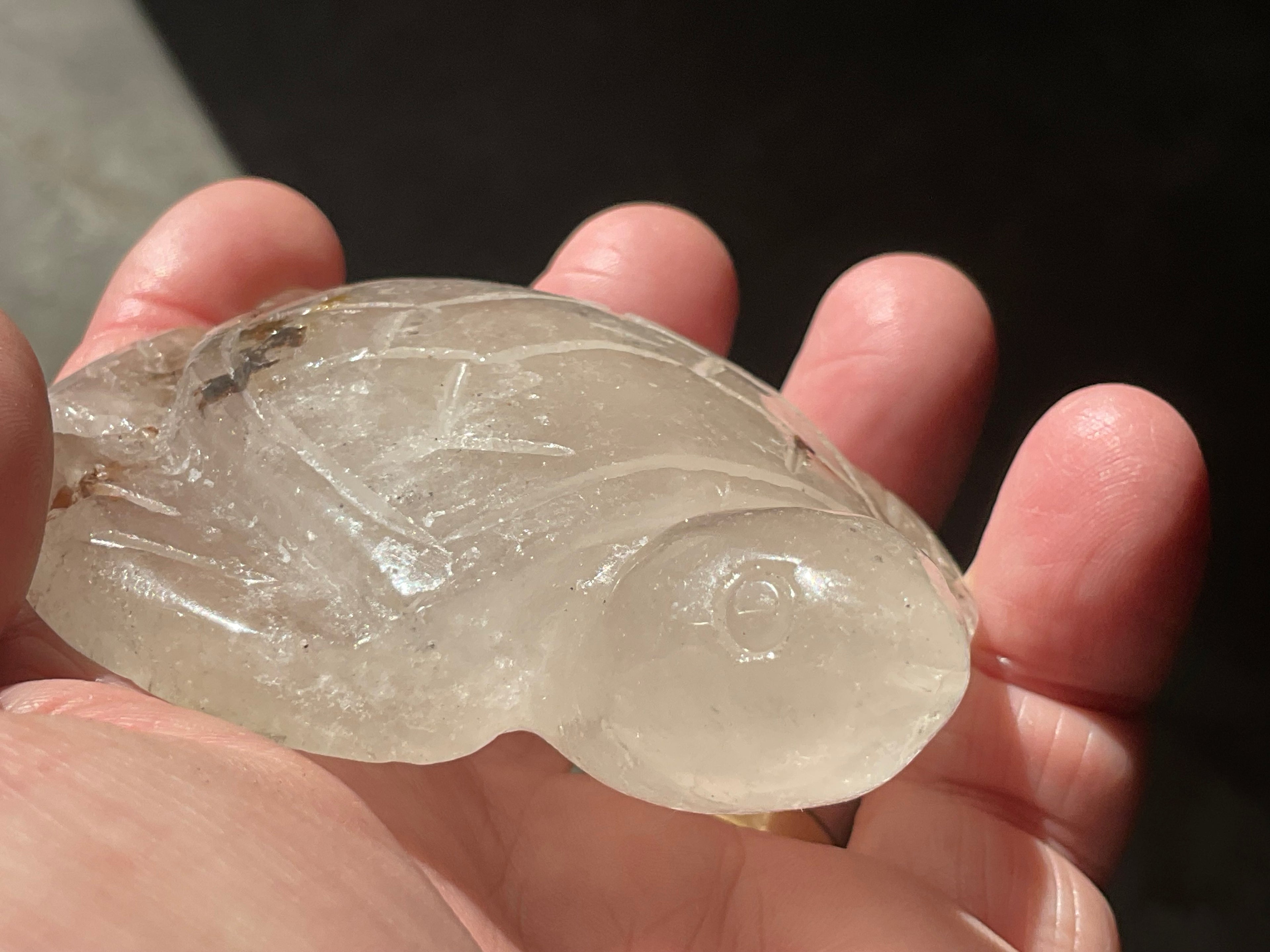 130g Carved Quartz Turtle 3C