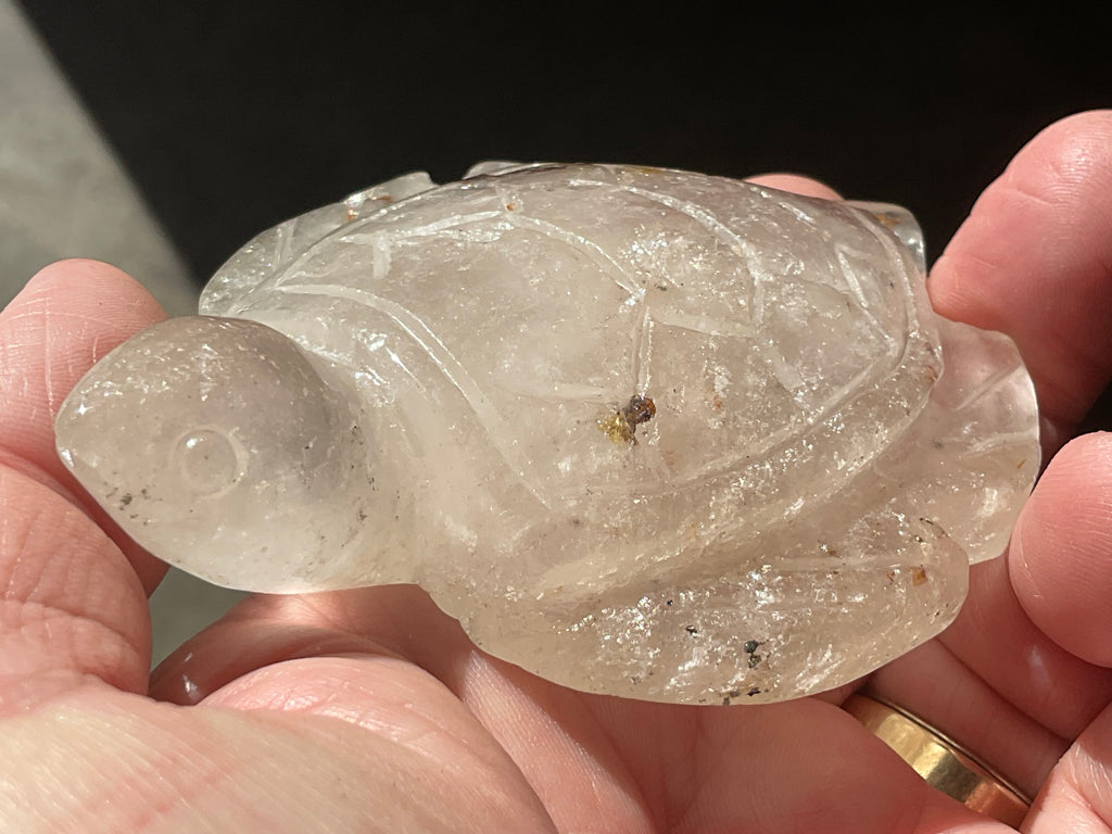 130g Carved Quartz Turtle 3C
