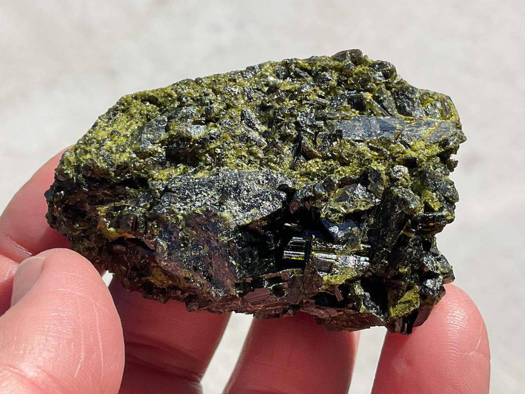 102g Dark Epidote Cluster 4B