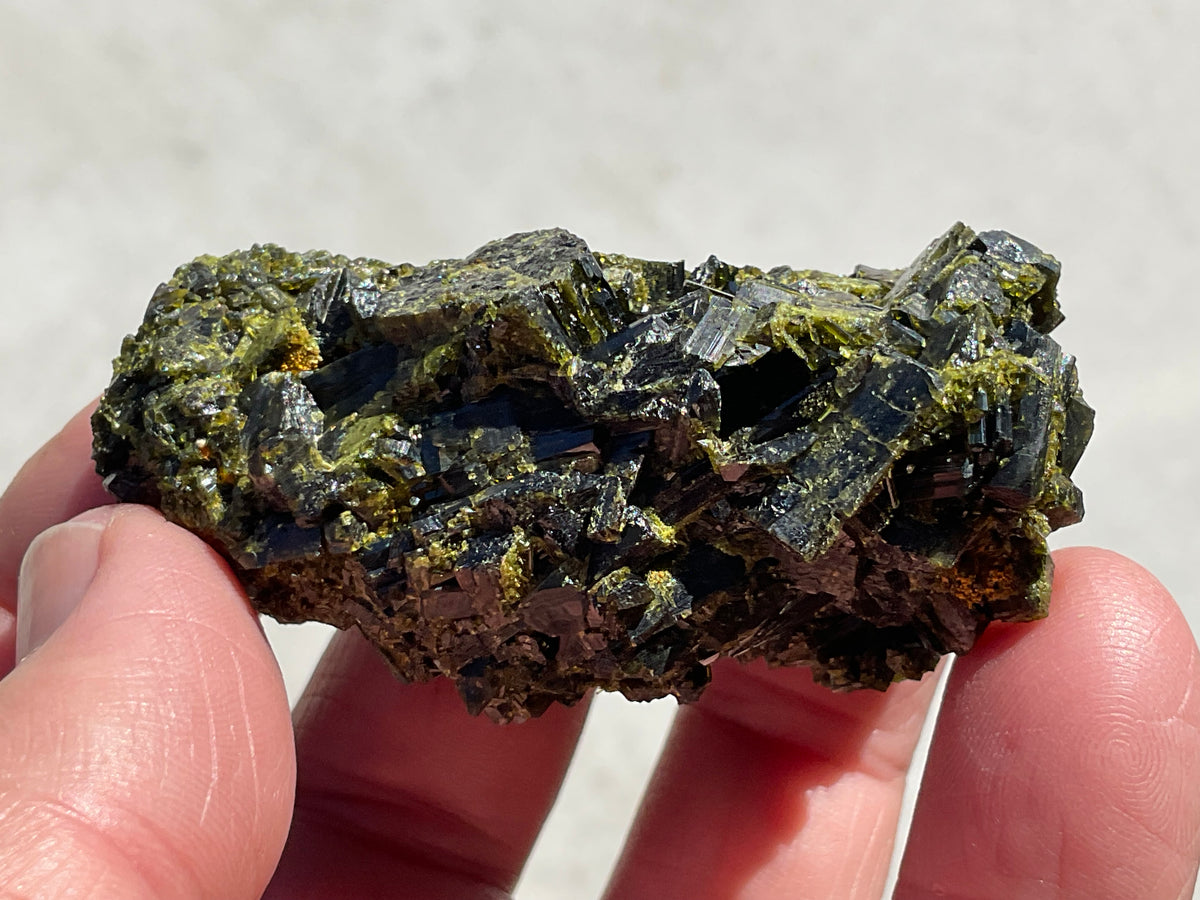 102g Dark Epidote Cluster 4B