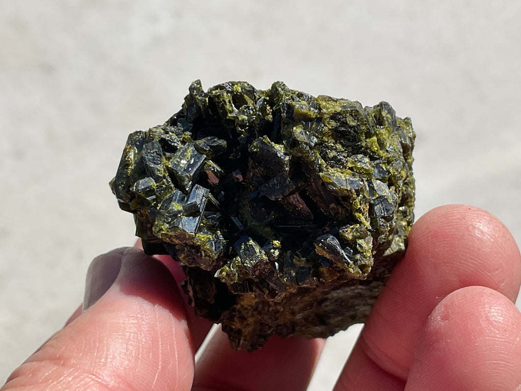 102g Dark Epidote Cluster 4B