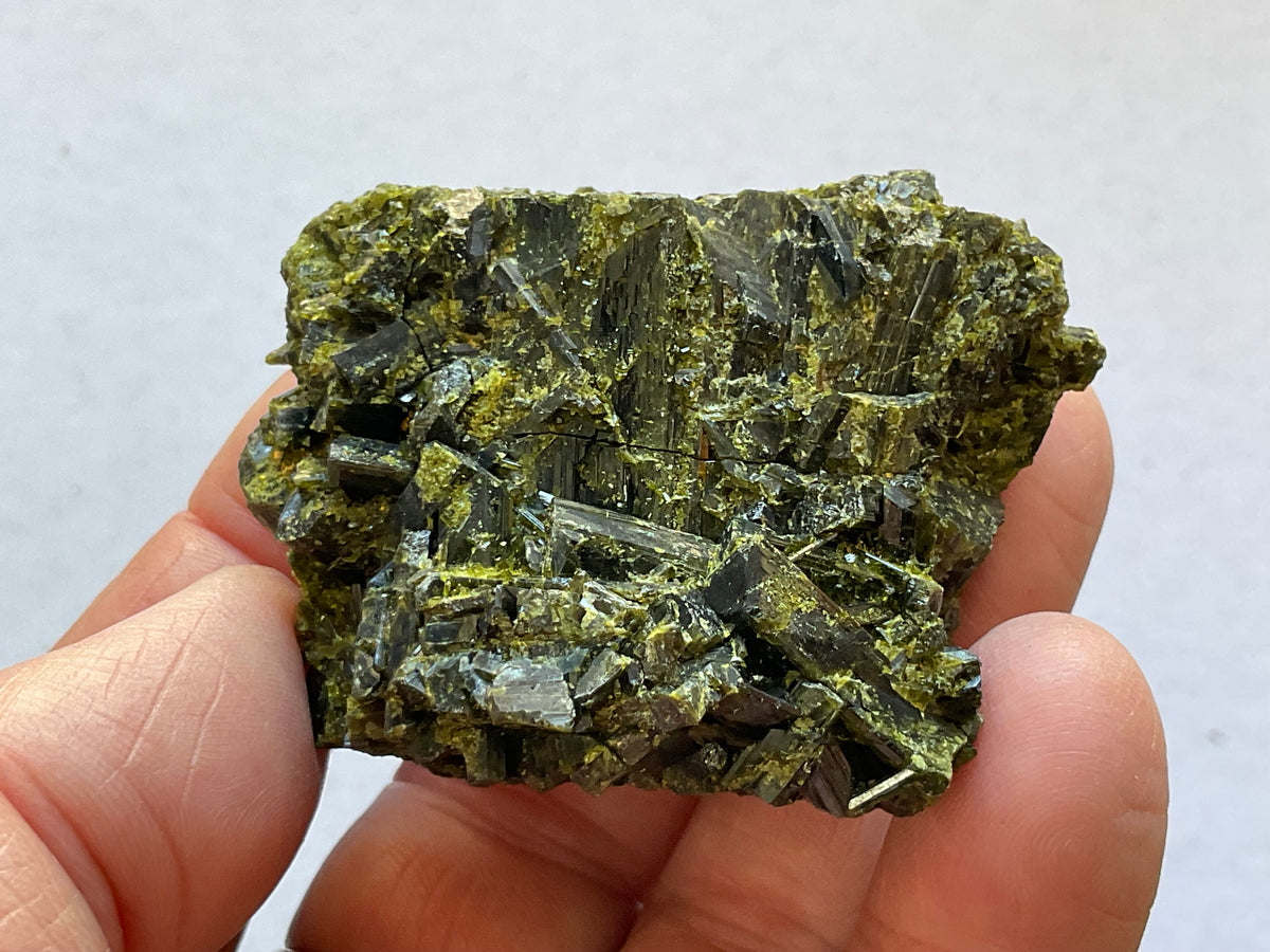 108g Dark Epidote Cluster 4C