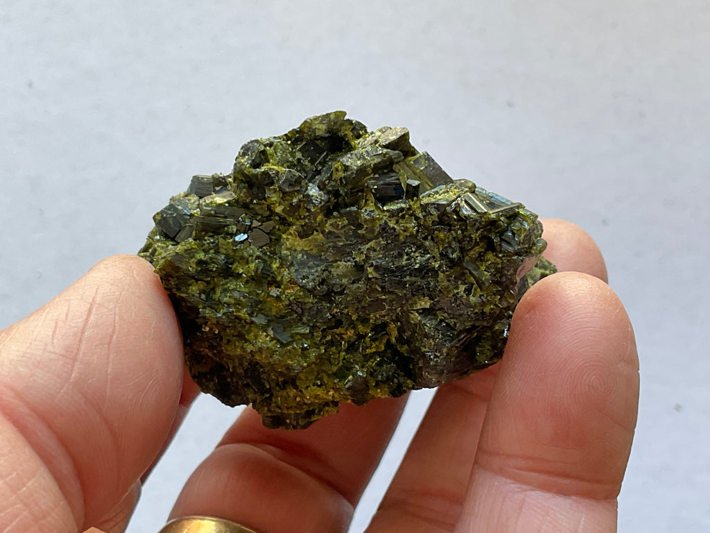 108g Dark Epidote Cluster 4C