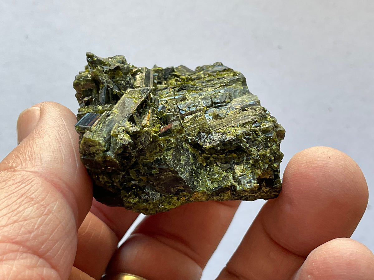 108g Dark Epidote Cluster 4C