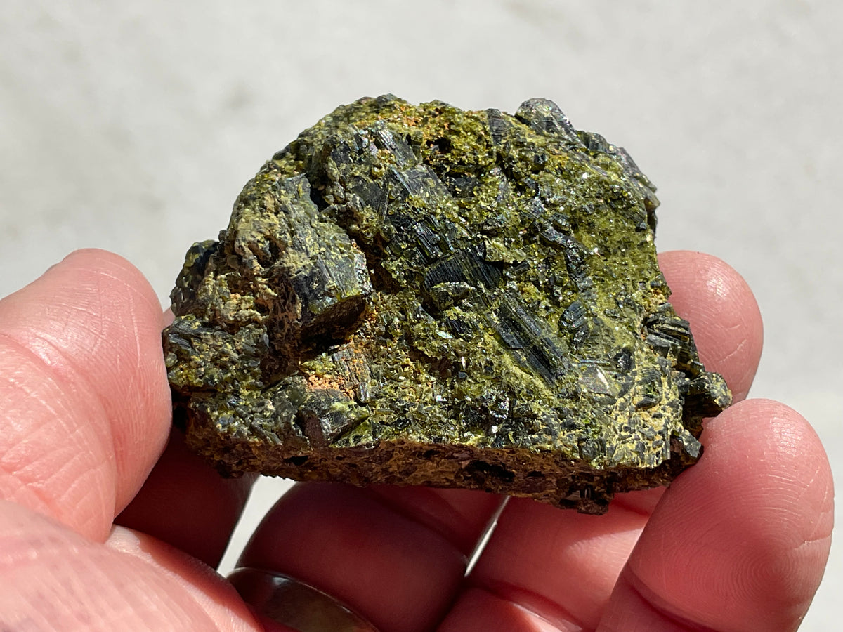 108g Dark Epidote Cluster 4C