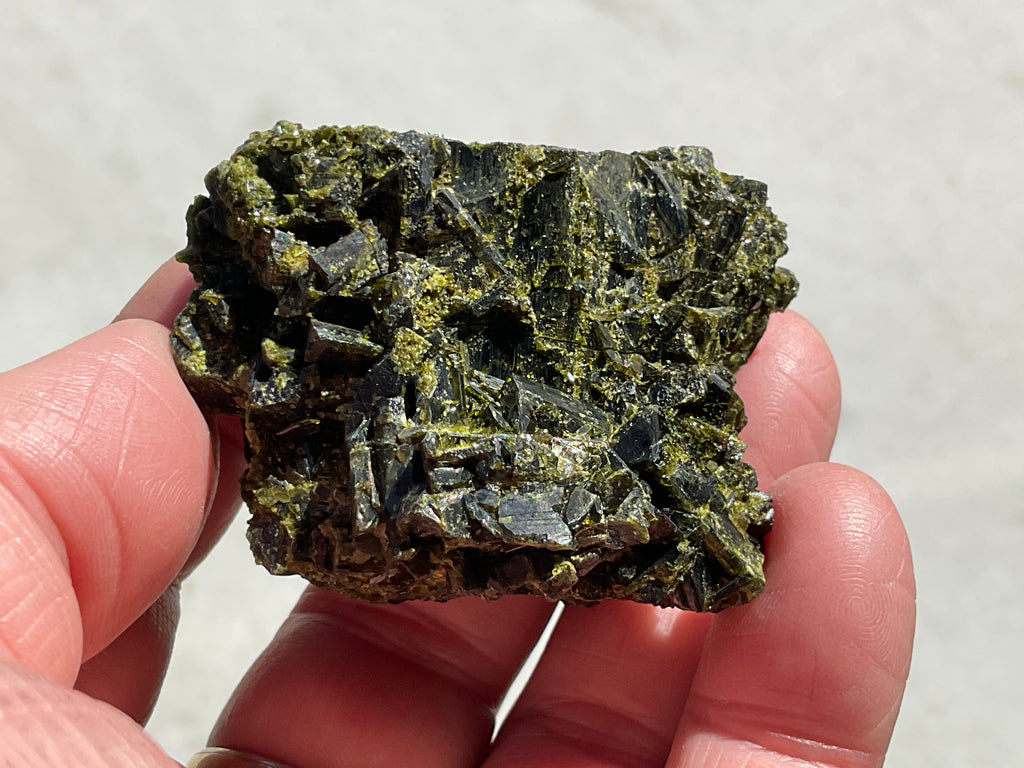 108g Dark Epidote Cluster 4C