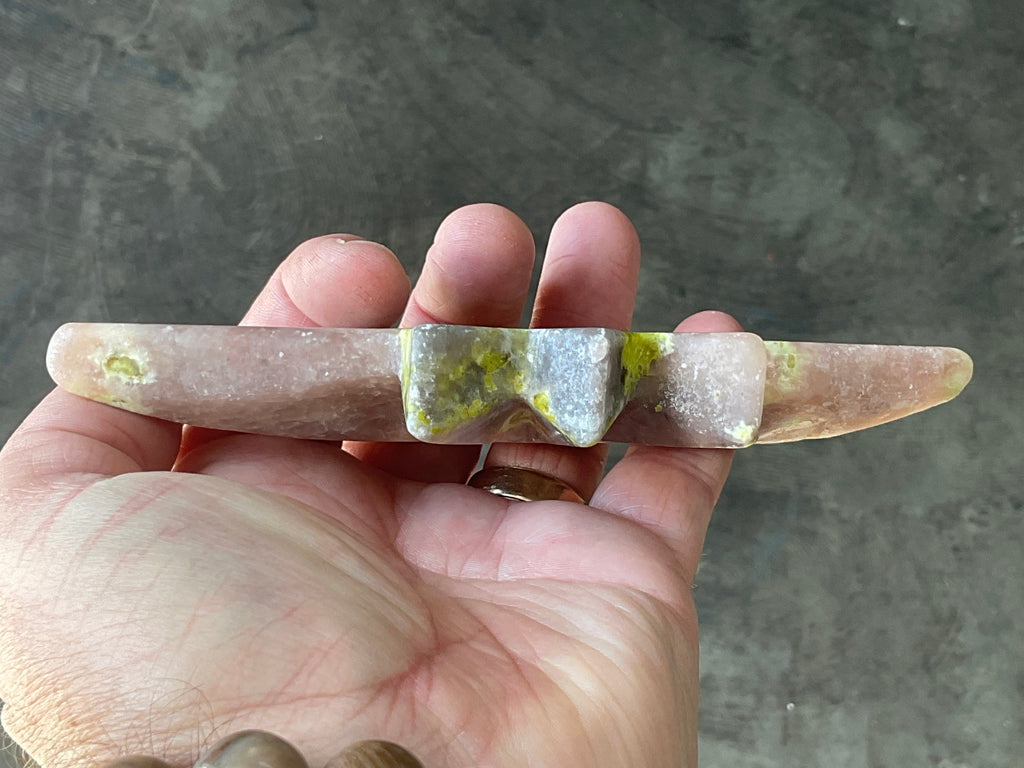 156g Jasper Polaris Carving with Custom Wooden Stand 2