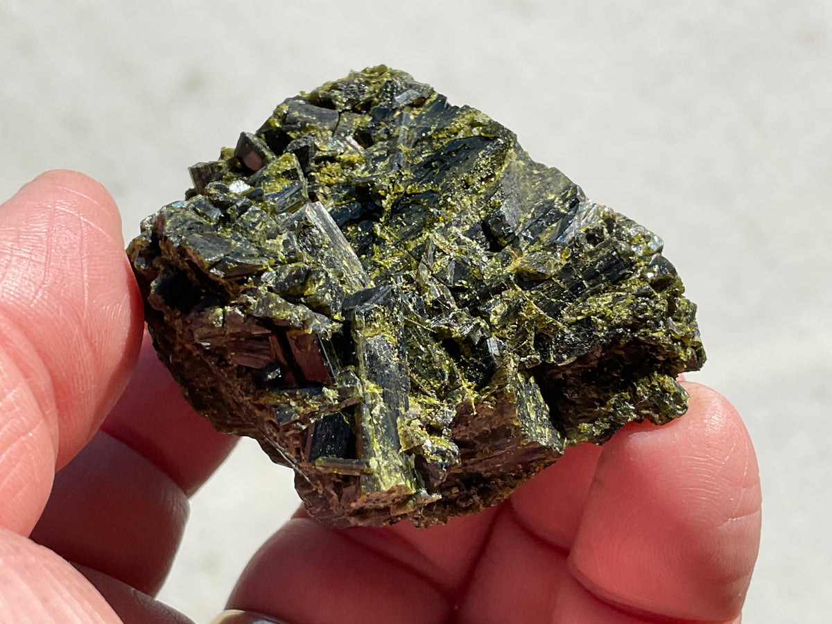 108g Dark Epidote Cluster 4C