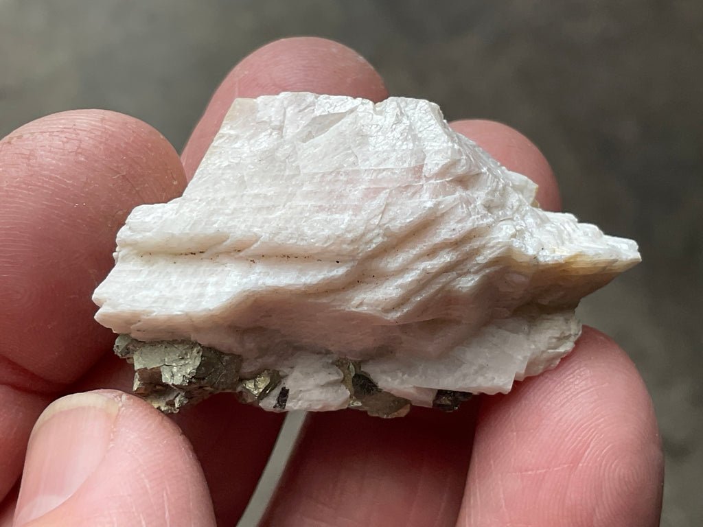 22g Bornite and Copper Minerals on Calcite Specimen C