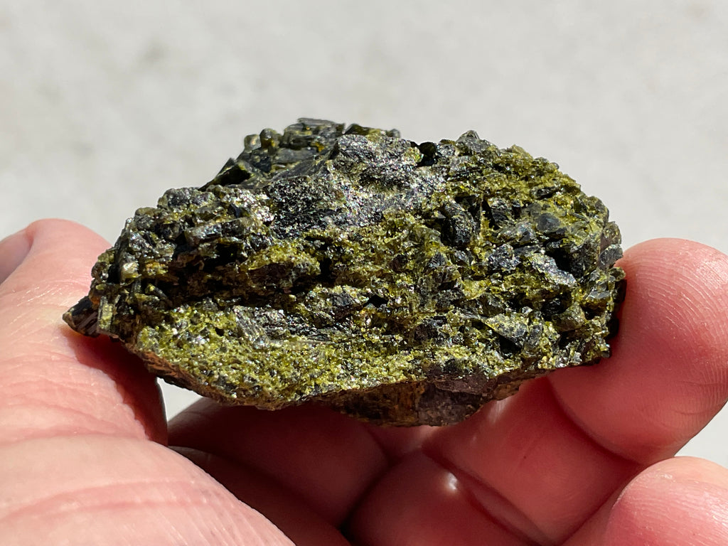 108g Dark Epidote Cluster 4C