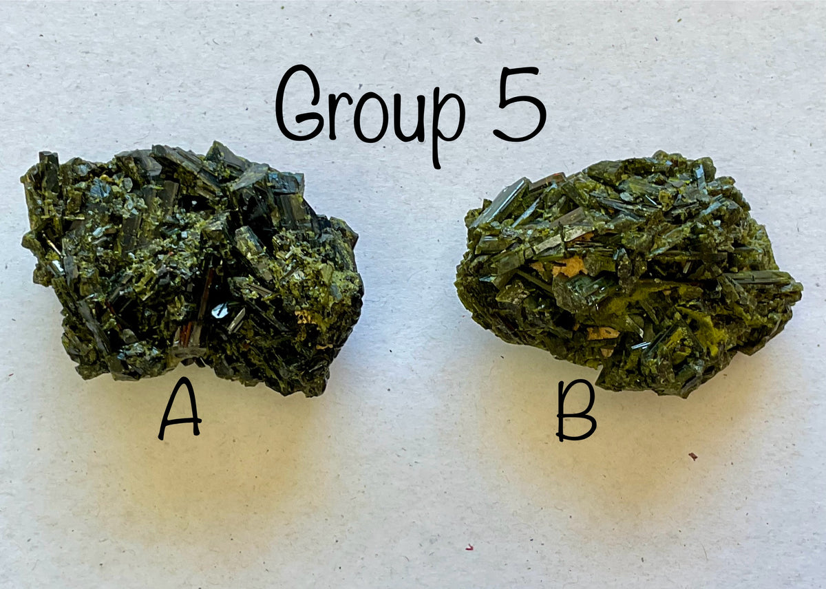 132g Dark Epidote Cluster 5A
