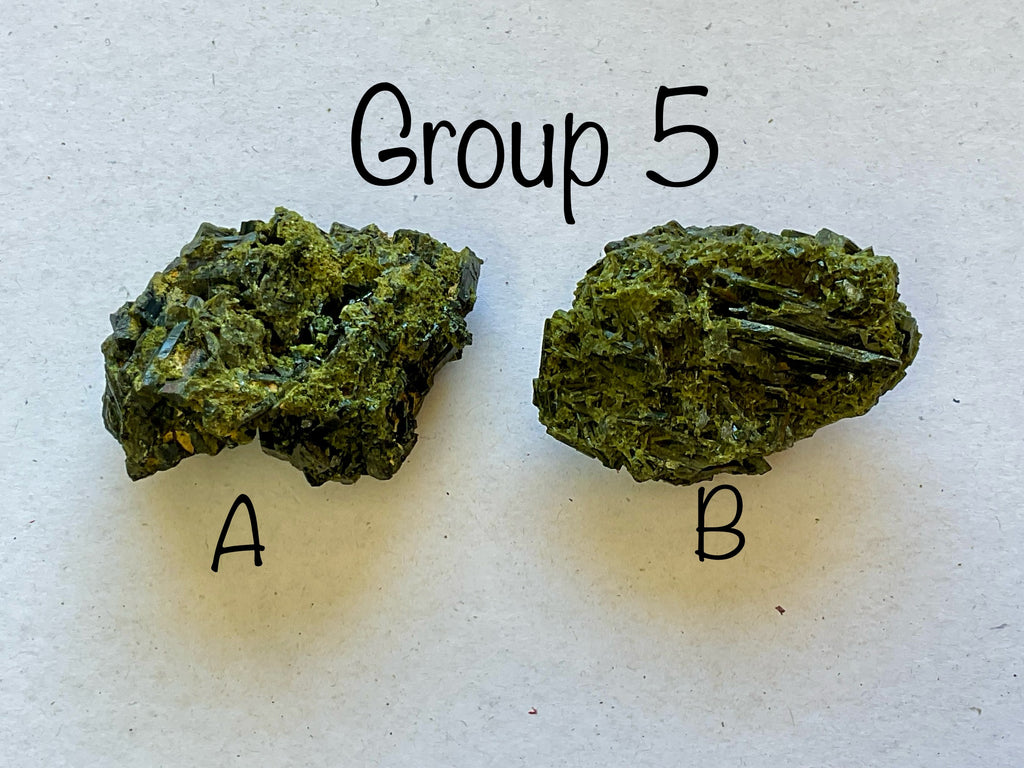 132g Dark Epidote Cluster 5A