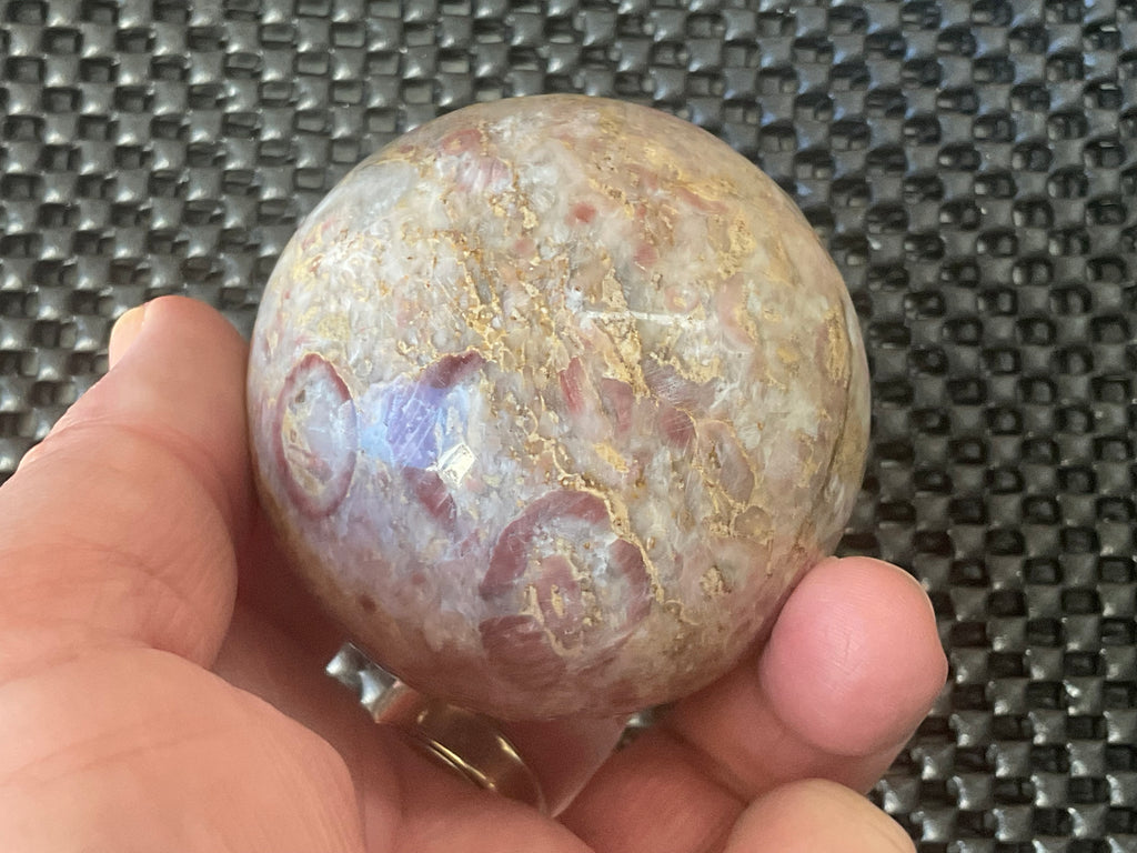 301g Strawberry Jasper Sphere 1B