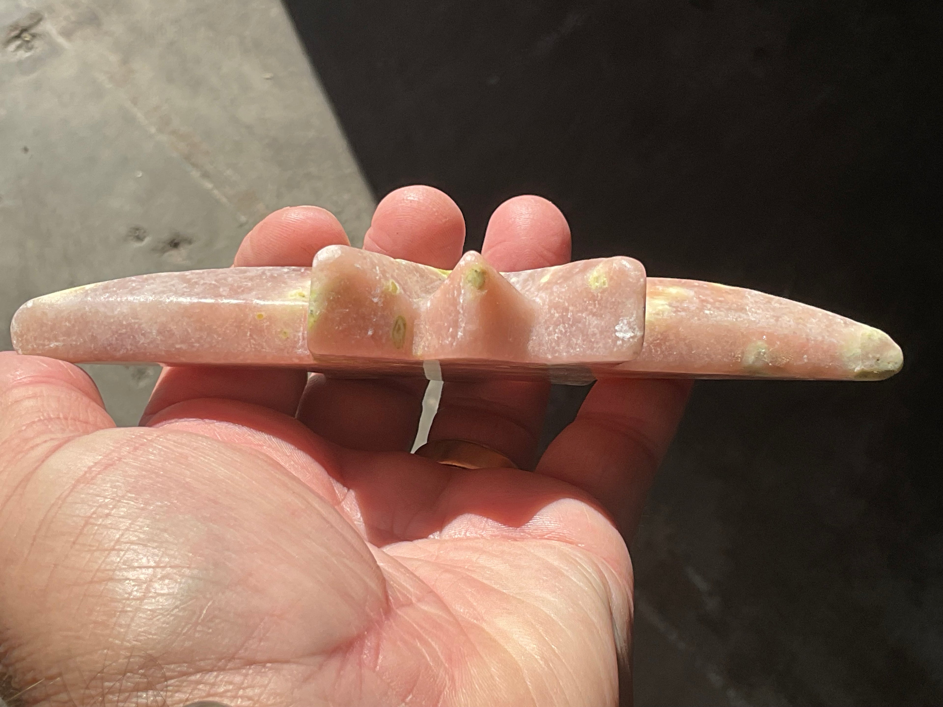 156g Jasper Polaris Carving with Custom Wooden Stand 2