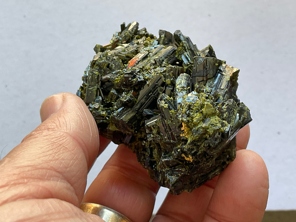 132g Dark Epidote Cluster 5A