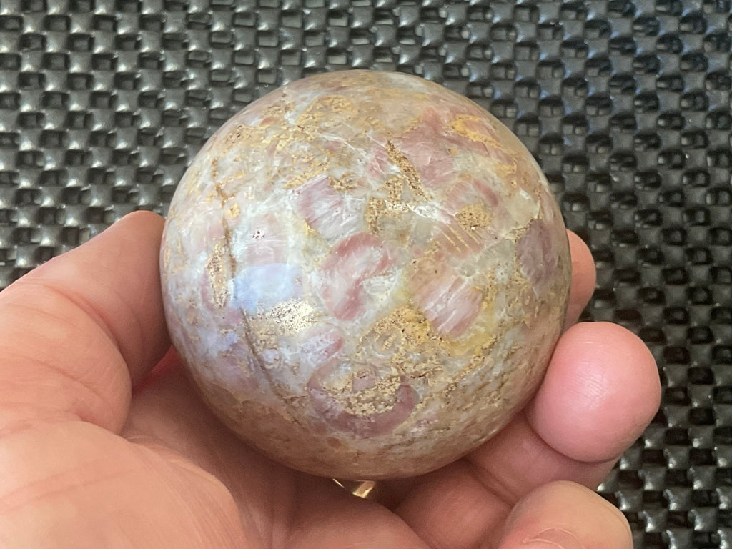 301g Strawberry Jasper Sphere 1B