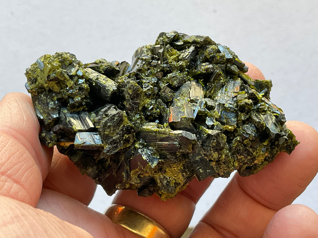 132g Dark Epidote Cluster 5A
