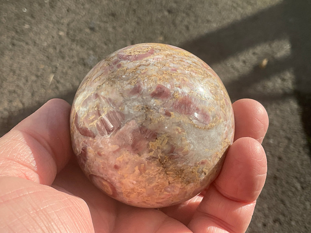 301g Strawberry Jasper Sphere 1B